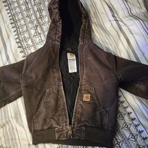Carhartt kids size medium (8) brown jacket